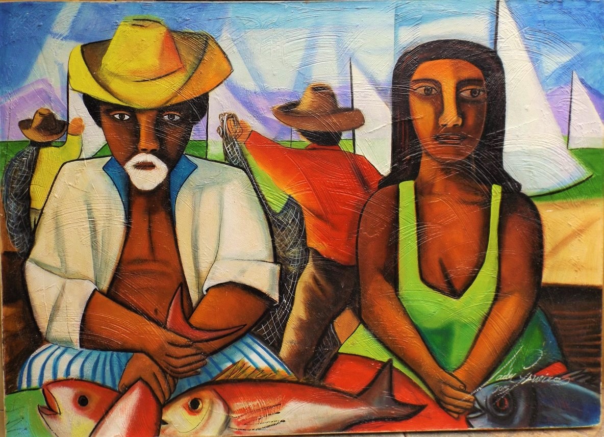 JADER CYSNEIRO TEMA PESCADOR MEDIDA 50X70